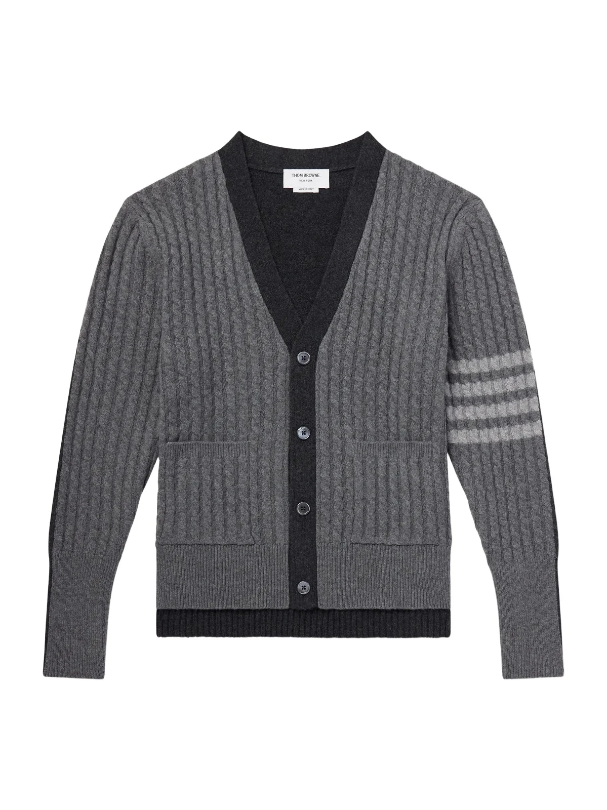 Cable-Knit Virgin Wool Cardigan - Men