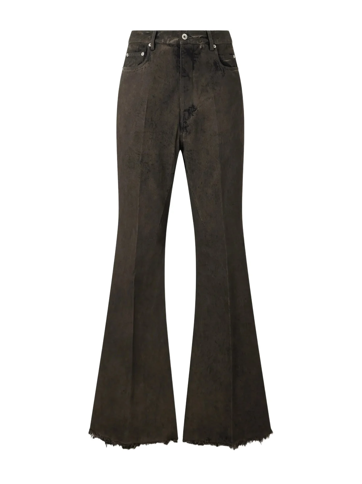 Rick Owens Bolan Flared Frayed Jeans - Men