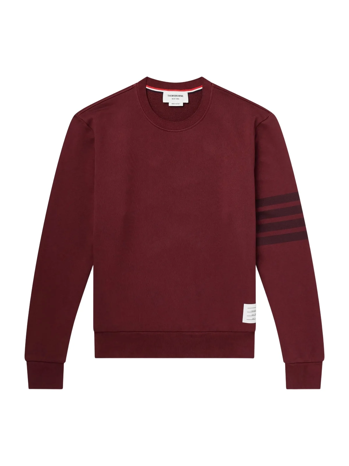 Thom Browne 4-Bar Stripe Cotton-Jersey Sweatshirt - Men