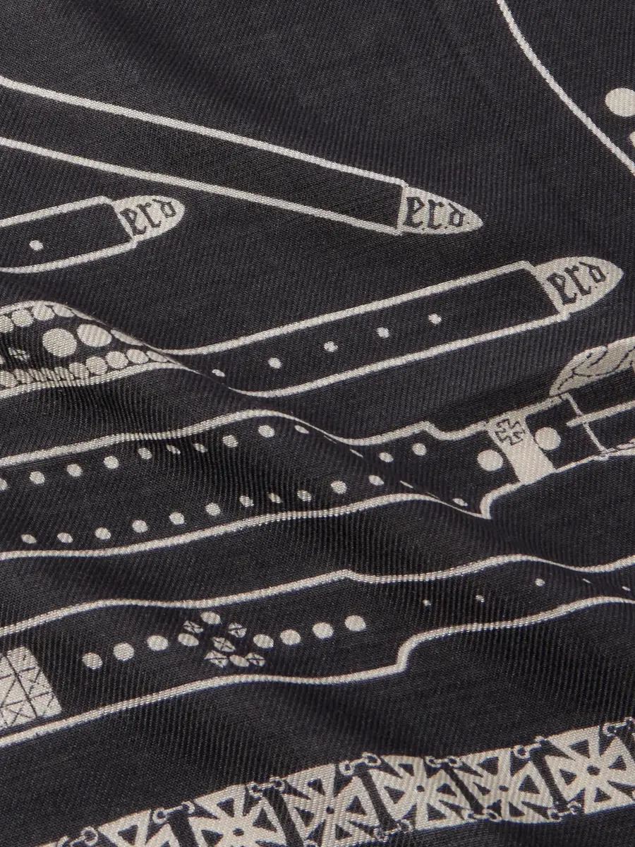 Enfants Riches Déprimés Printed Wool and Silk-Blend Scarf - Men | Thumbnail 4 Enfants Riches Déprimés Printed Wool and Silk-Blend Scarf - Men | Thumbnail 4