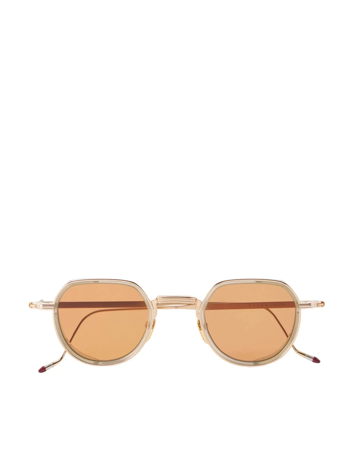 Dixon Round-Frame Gold-Tone Metal Sunglasses - Men