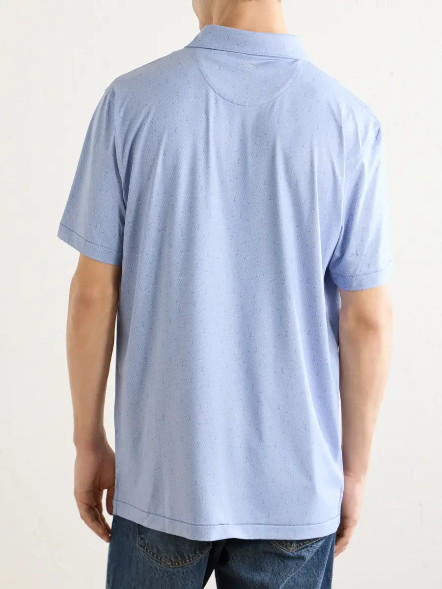 Peter Millar Fifty-Fifty Printed Stretch-Jersey Polo Shirt - Men | Thumbnail 4