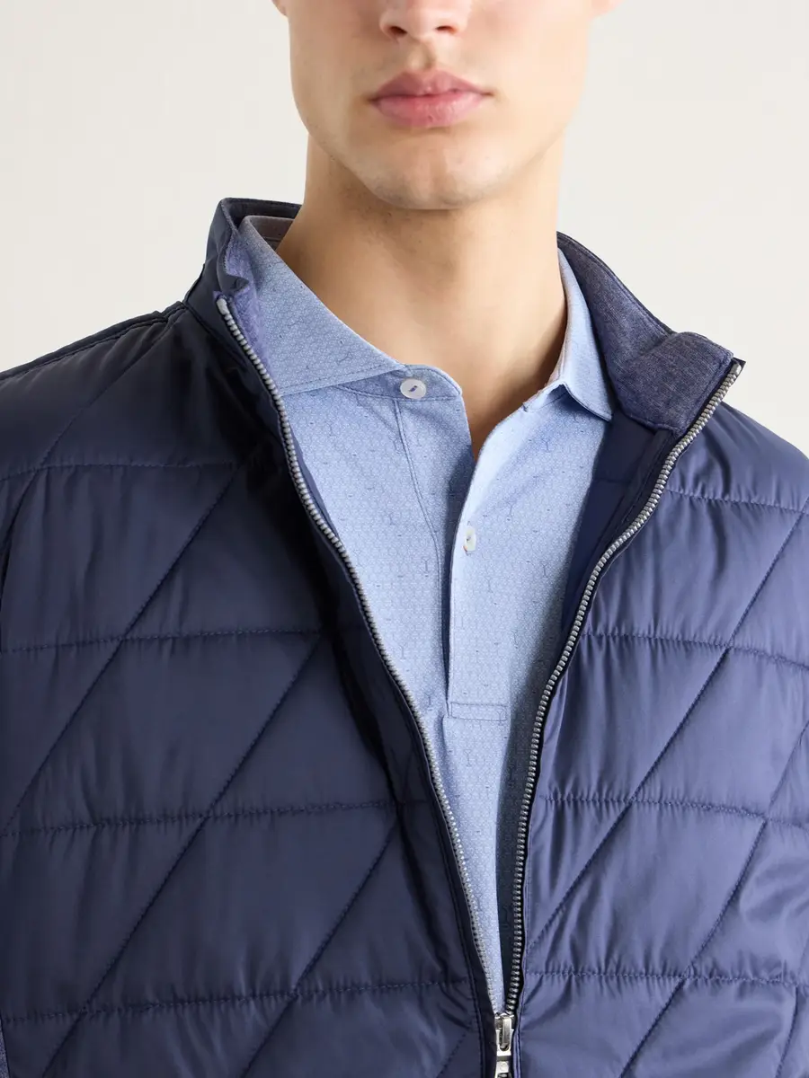 Peter Millar Fifty-Fifty Printed Stretch-Jersey Polo Shirt - Men | Thumbnail 5