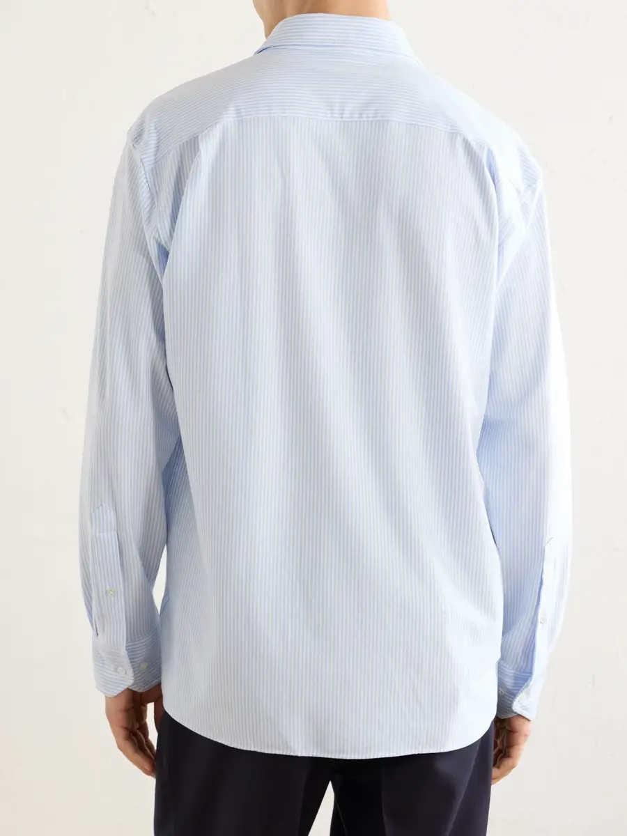 Peter Millar Excursionist Flex Striped Cotton-Blend Shirt - Men | Thumbnail 4 Peter Millar Excursionist Flex Striped Cotton-Blend Shirt - Men | Thumbnail 4
