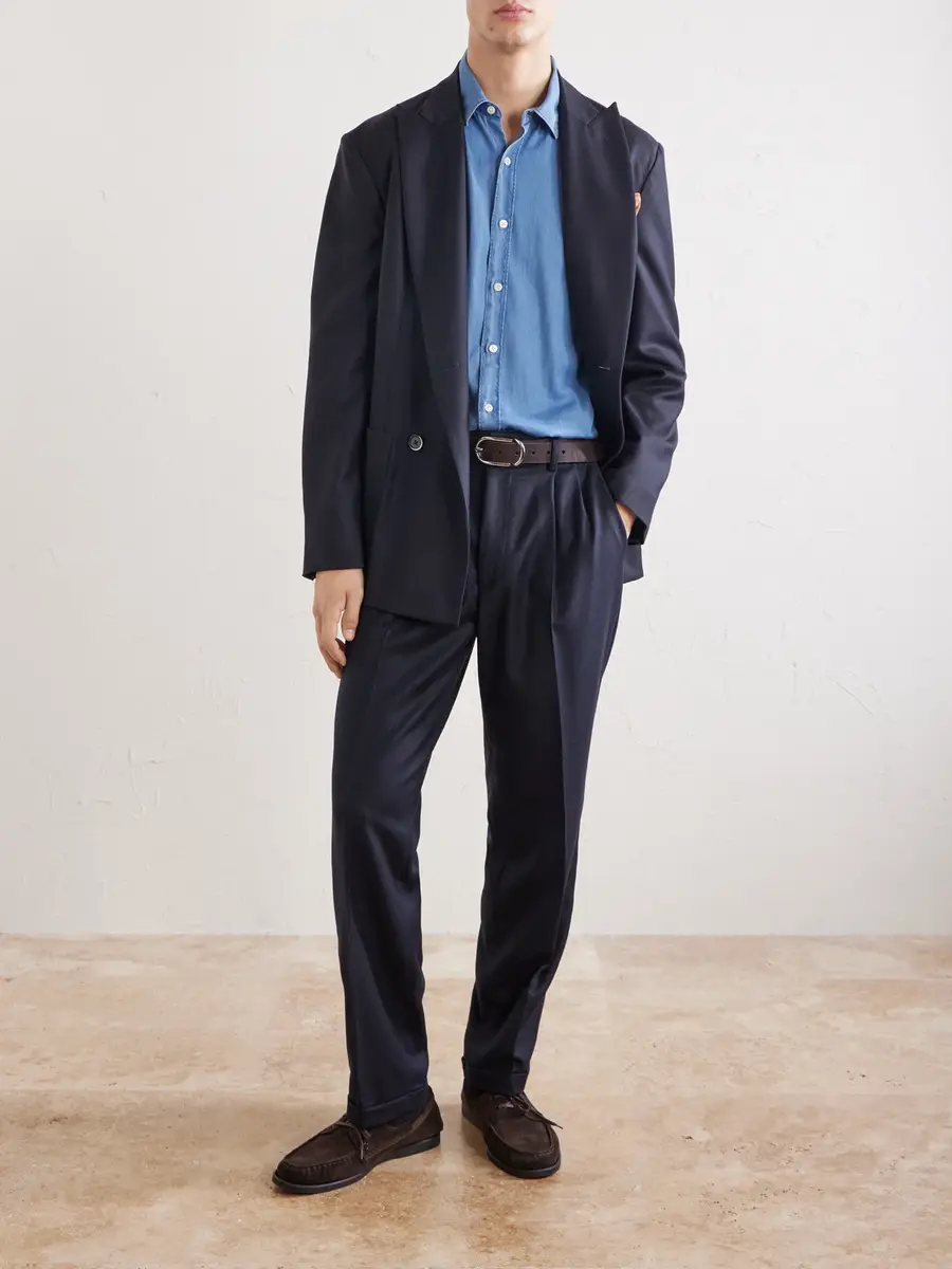 Barena Straight-Leg Wool-Flannel Suit Trousers - Men | Thumbnail 2