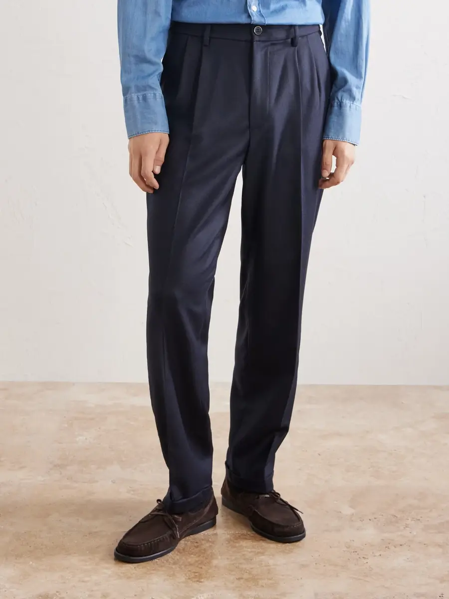 Barena Straight-Leg Wool-Flannel Suit Trousers - Men | Thumbnail 3