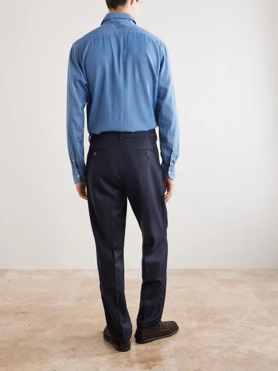 Barena Straight-Leg Wool-Flannel Suit Trousers - Men | Thumbnail 4