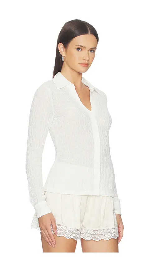 Sanctuary Juno Textured Button Front Top | Thumbnail 2 Sanctuary Juno Textured Button Front Top | Thumbnail 2