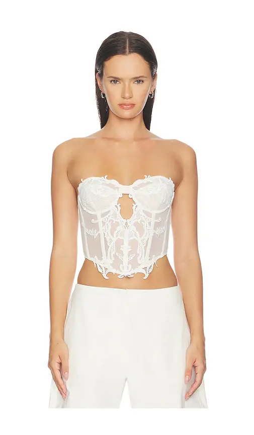 HAELO Wing Lace Crop Corset | Thumbnail 2