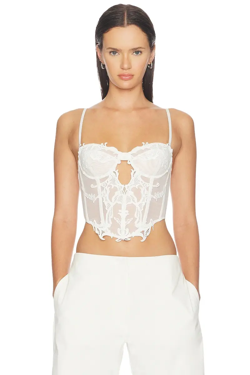 Wing Lace Crop Corset Wing Lace Crop Corset