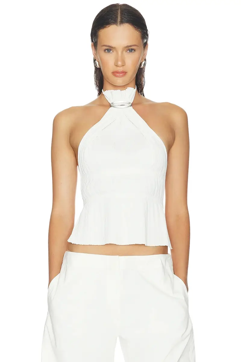 Halo Pleat Halter Top Halo Pleat Halter Top