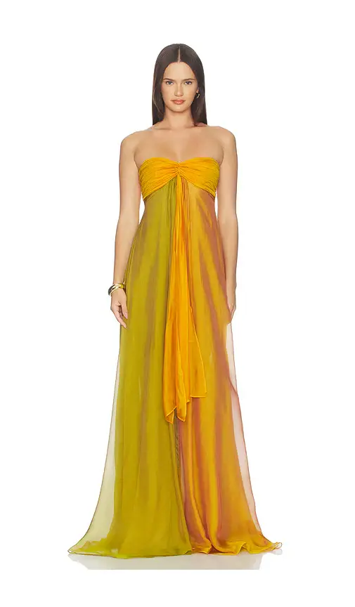 Retrofête Lunaria Chiffon Dress | Image 1 Retrofête Lunaria Chiffon Dress | Image 1