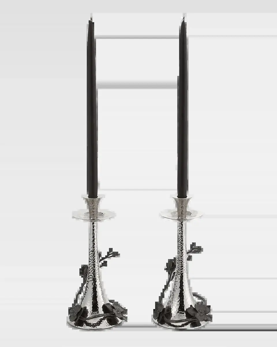 Michael Aram Black Orchid Candleholders, Set of 2 | Thumbnail 2
