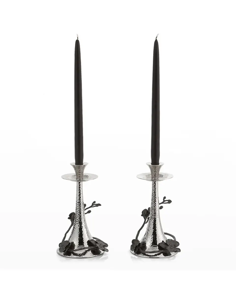 Michael Aram Black Orchid Candleholders, Set of 2 | Thumbnail 3