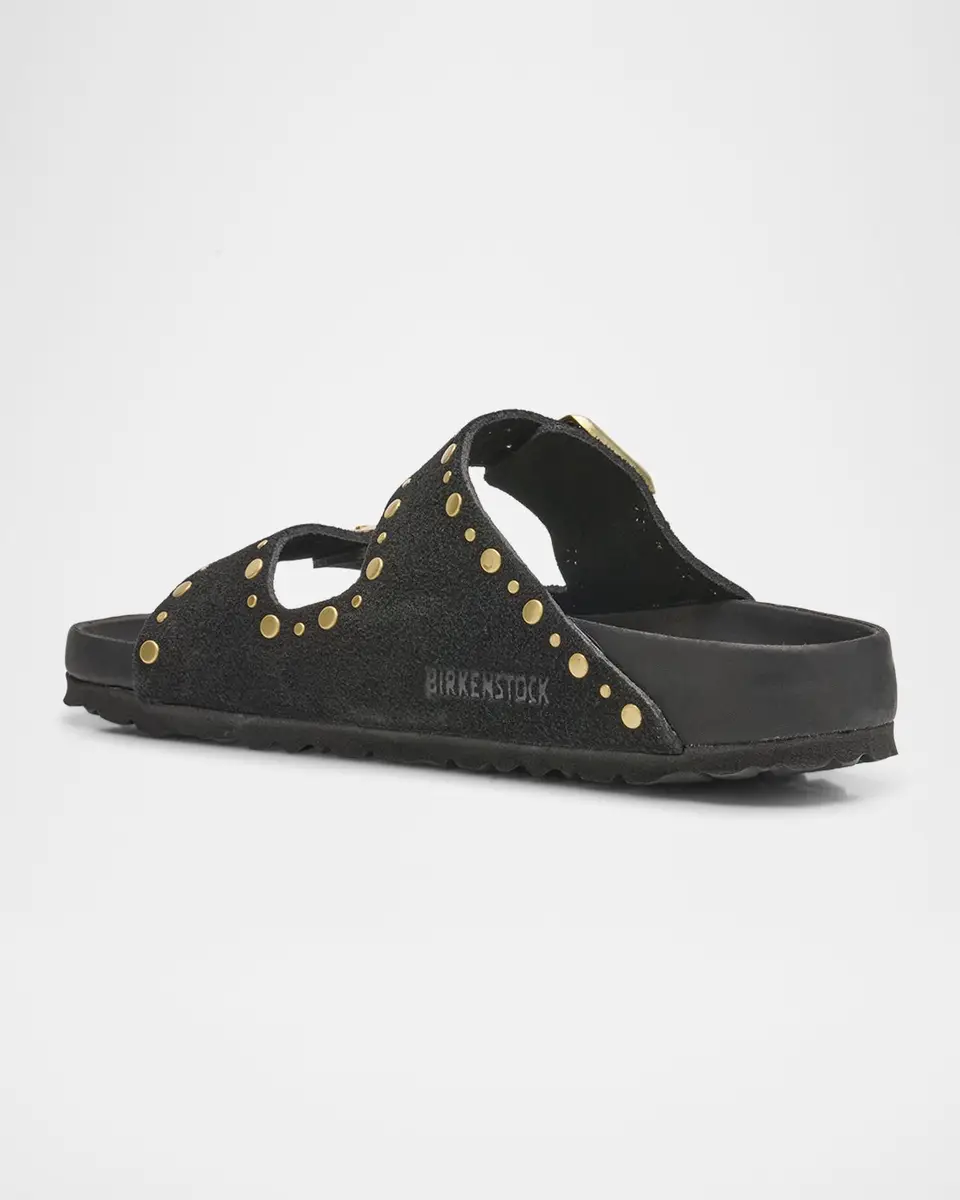 Birkenstock Arizona Exquisite Rivets Suede Sandals | Thumbnail 2 Birkenstock Arizona Exquisite Rivets Suede Sandals | Thumbnail 2