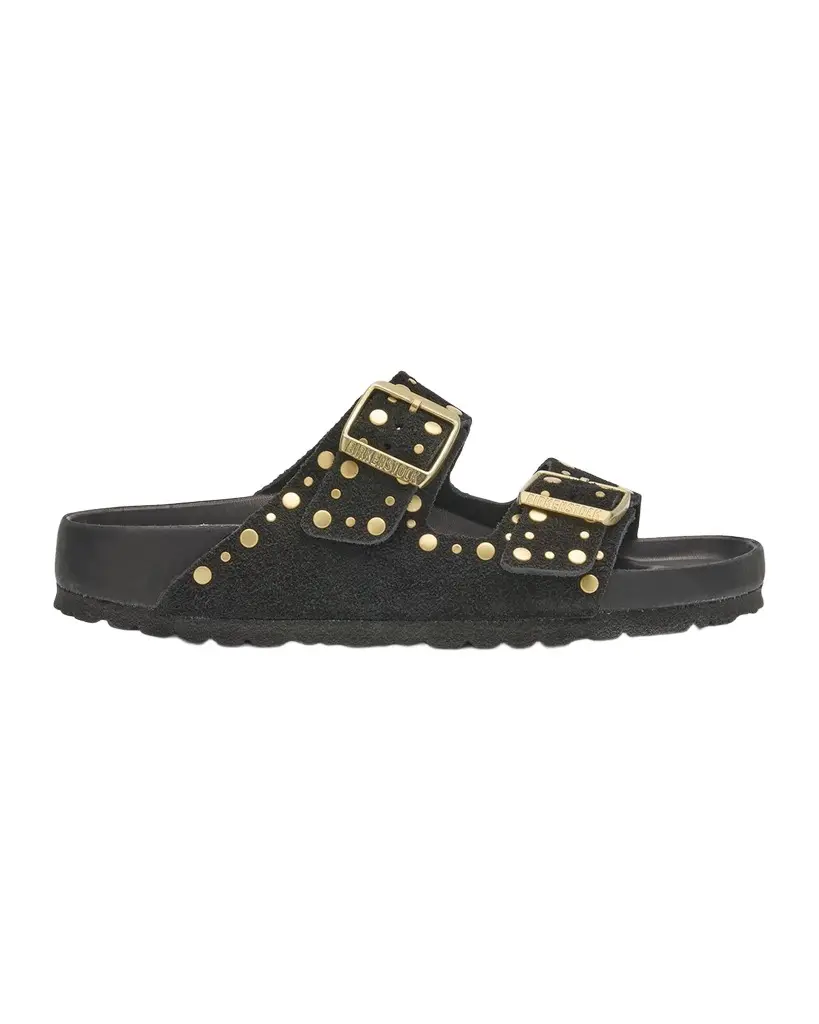 Birkenstock Arizona Exquisite Rivets Suede Sandals