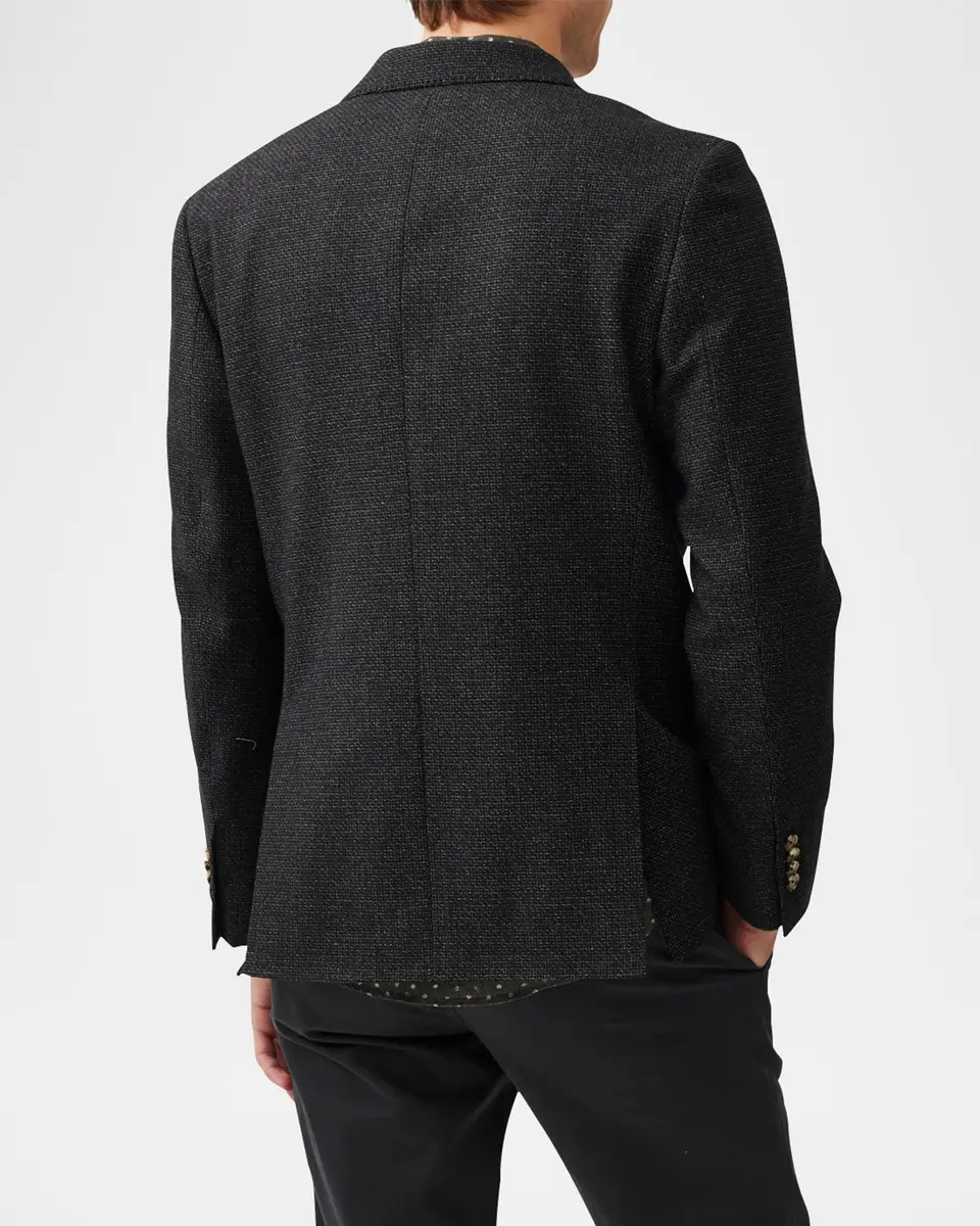 Rodd & Gunn Men's Thorton Wool Hopsack Sports Fit Jacket | Thumbnail 2