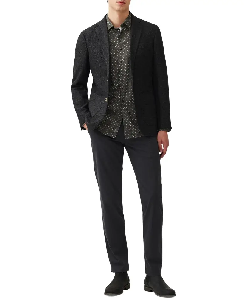 Men's Thorton Wool Hopsack Sports Fit Jacket Men's Thorton Wool Hopsack Sports Fit Jacket