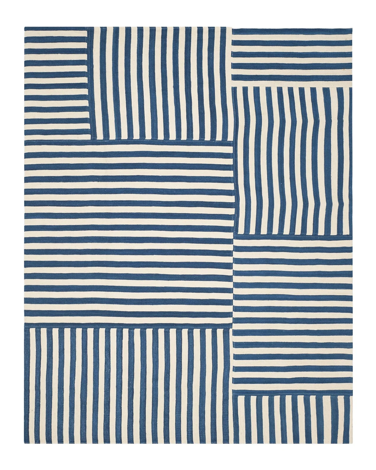 Ralph Lauren Home Celeste Stripe Patch Hand-Woven Rug
