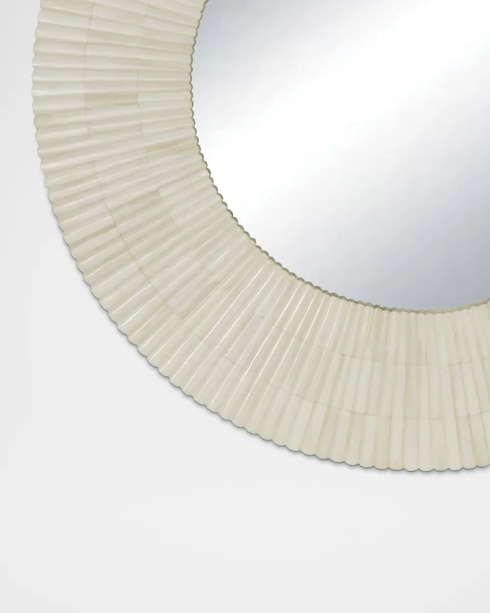Regina Andrew Mirabelle Bone Mirror, 32" Round | Thumbnail 3 Regina Andrew Mirabelle Bone Mirror, 32" Round | Thumbnail 3