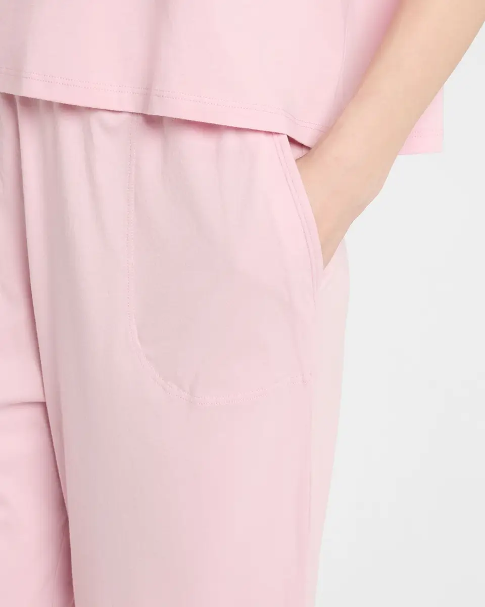 Skin Cali and Carlyn Cropped Pima Cotton Pajama Set | Thumbnail 5