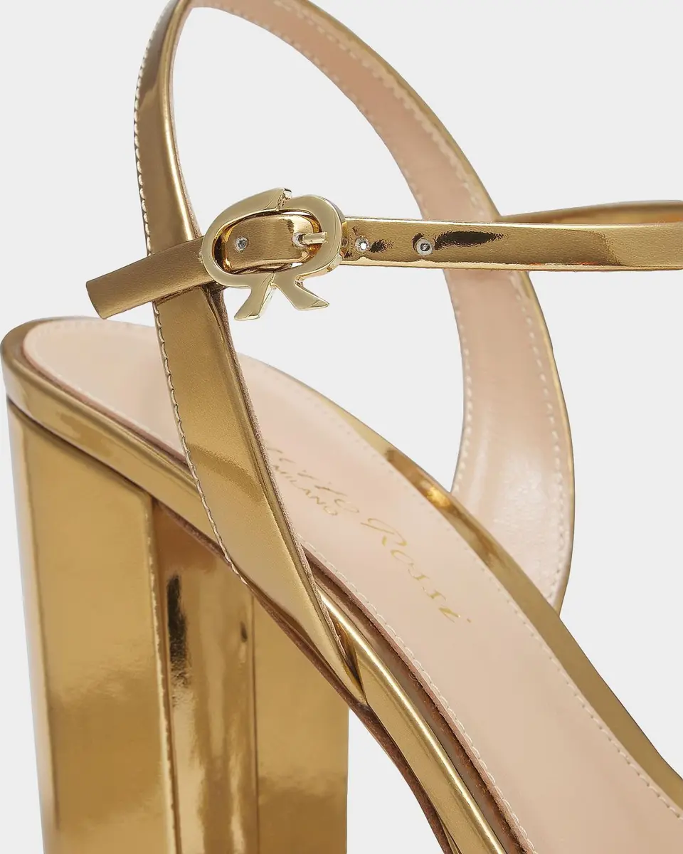 Gianvito Rossi 120MM Metallic Leather Platform Sandals | Thumbnail 3 Gianvito Rossi 120MM Metallic Leather Platform Sandals | Thumbnail 3
