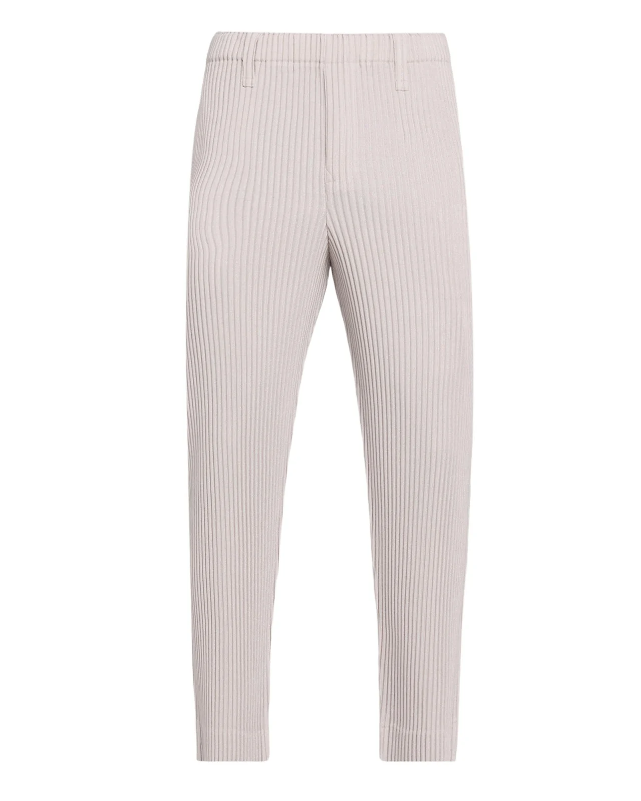 Men's Linen Like Pleated Tapered Trousers