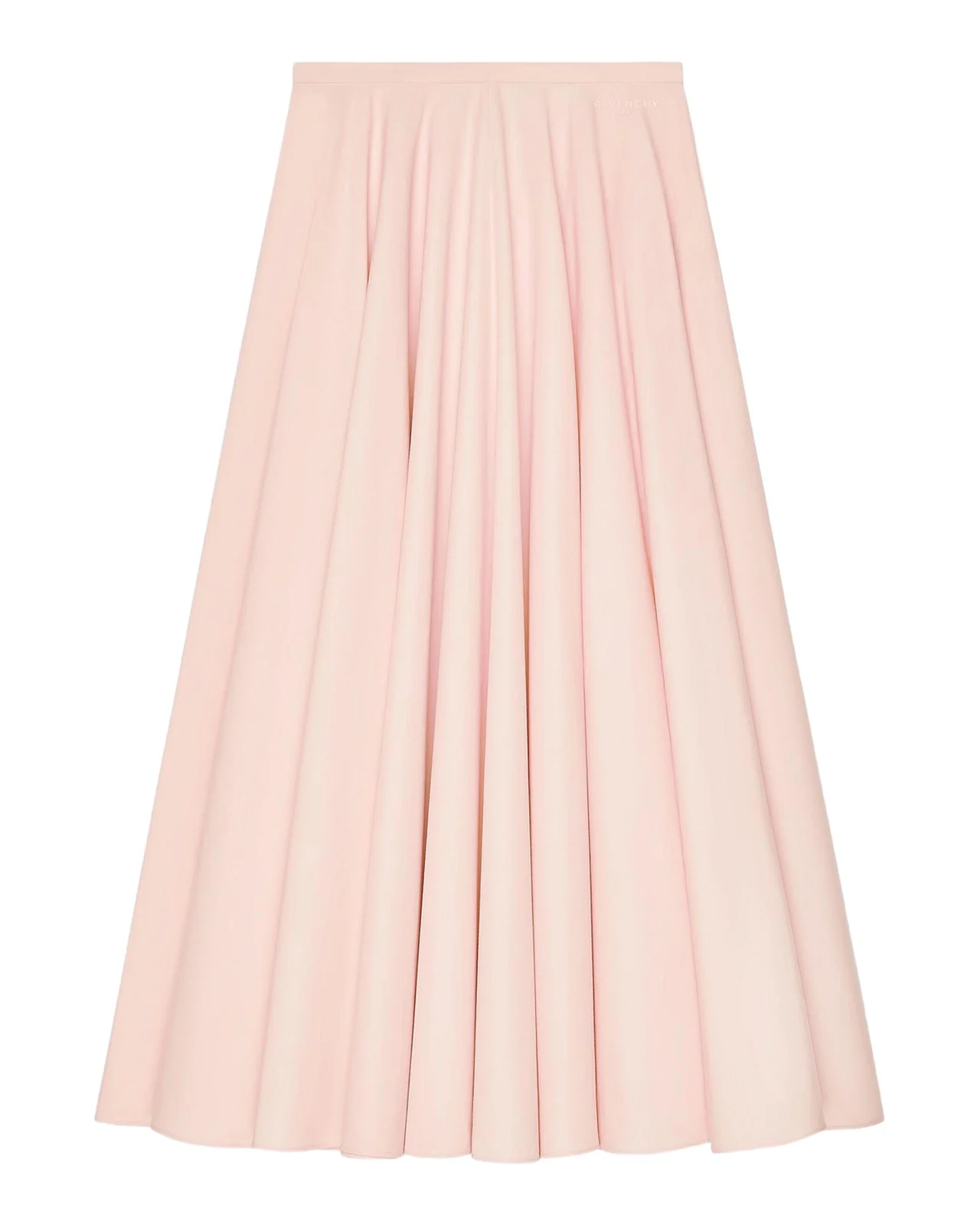 Givenchy Cotton Poplin A-Line Midi Skirt