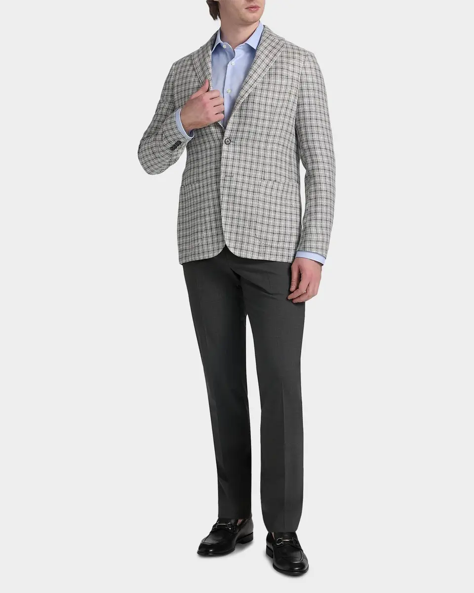 Sartorio Men's Plaid Linen-Blend Sport Coat | Thumbnail 2 Sartorio Men's Plaid Linen-Blend Sport Coat | Thumbnail 2