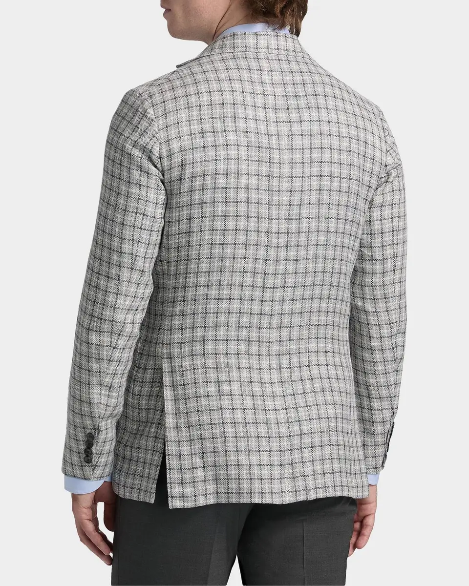 Sartorio Men's Plaid Linen-Blend Sport Coat | Thumbnail 3 Sartorio Men's Plaid Linen-Blend Sport Coat | Thumbnail 3