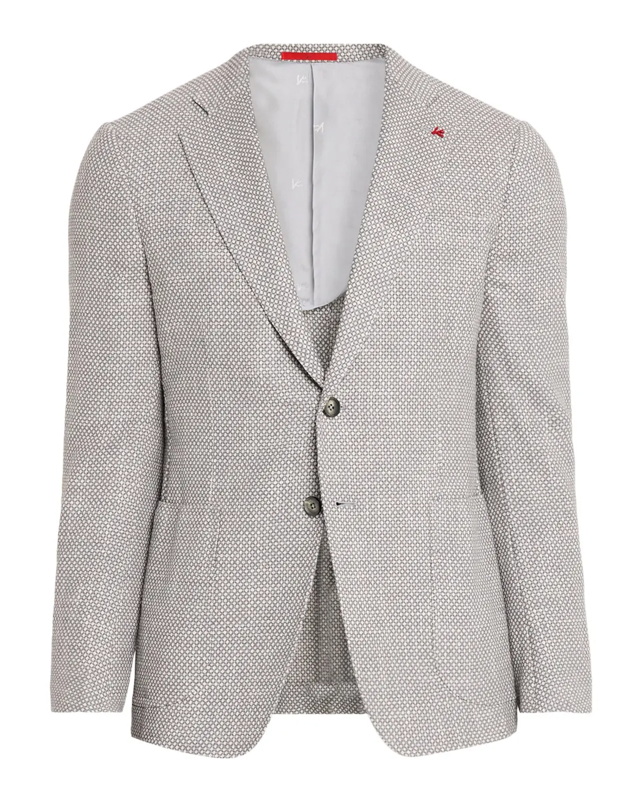 Men's Solid Textured Single-Breasted Sport Coat Men's Solid Textured Single-Breasted Sport Coat