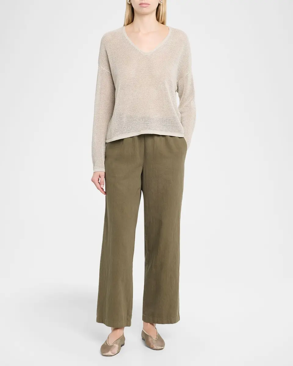 Eileen Fisher Scoopneck Open-Knit Sweater | Thumbnail 2