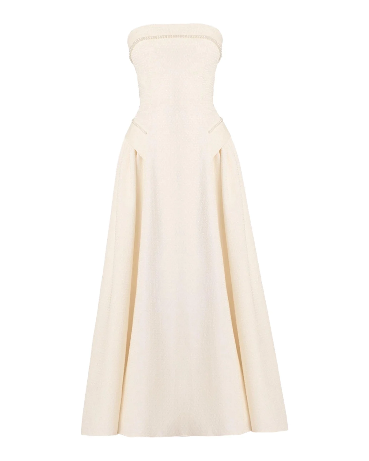Remington Jacquard Strapless Cocktail Midi Dress Remington Jacquard Strapless Cocktail Midi Dress