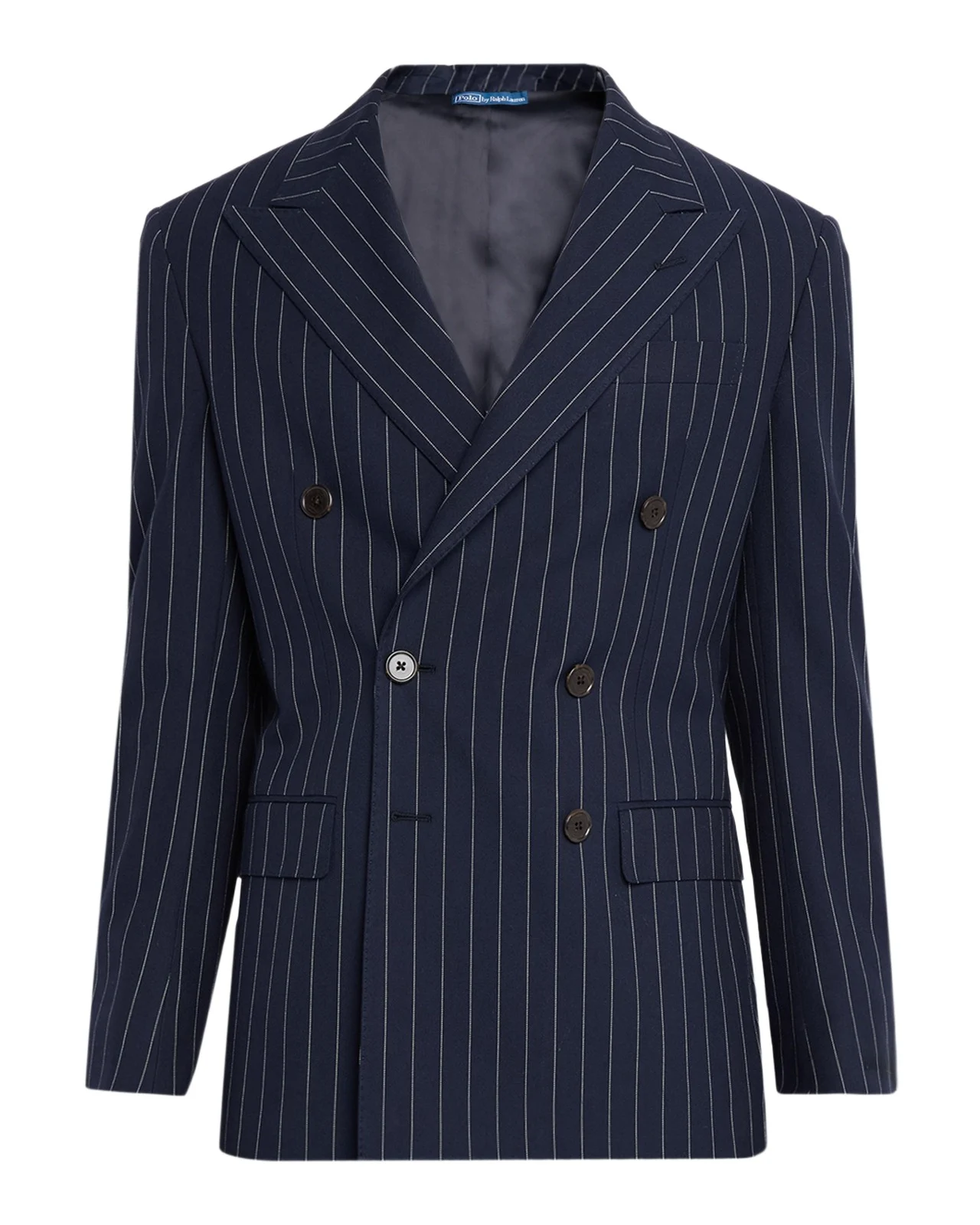 Men's Narrow Pinstripe Double-Breasted Sport Coat