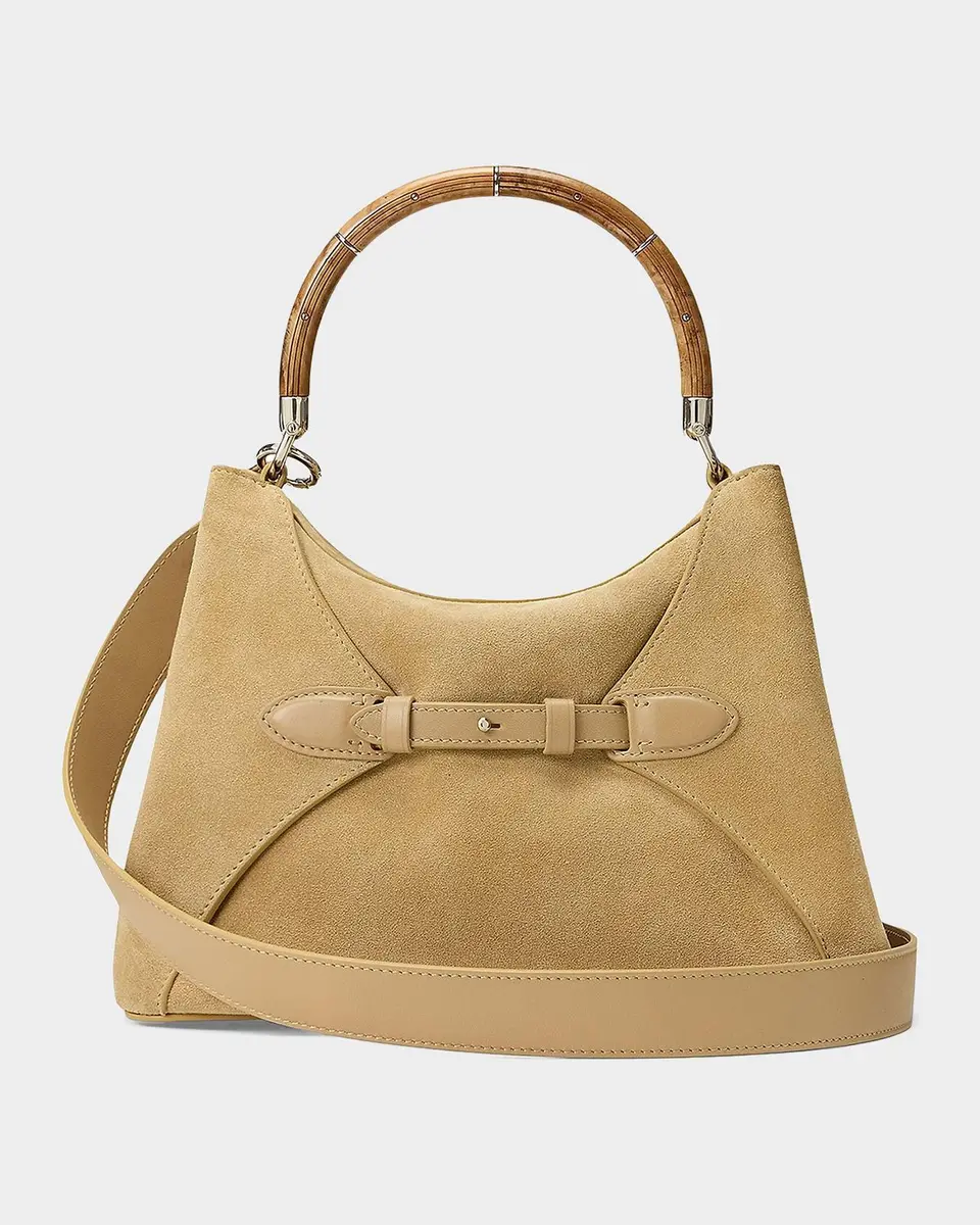 Ralph Lauren Collection The Ralph Calf-Suede Top Handle | Thumbnail 3 Ralph Lauren Collection The Ralph Calf-Suede Top Handle | Thumbnail 3