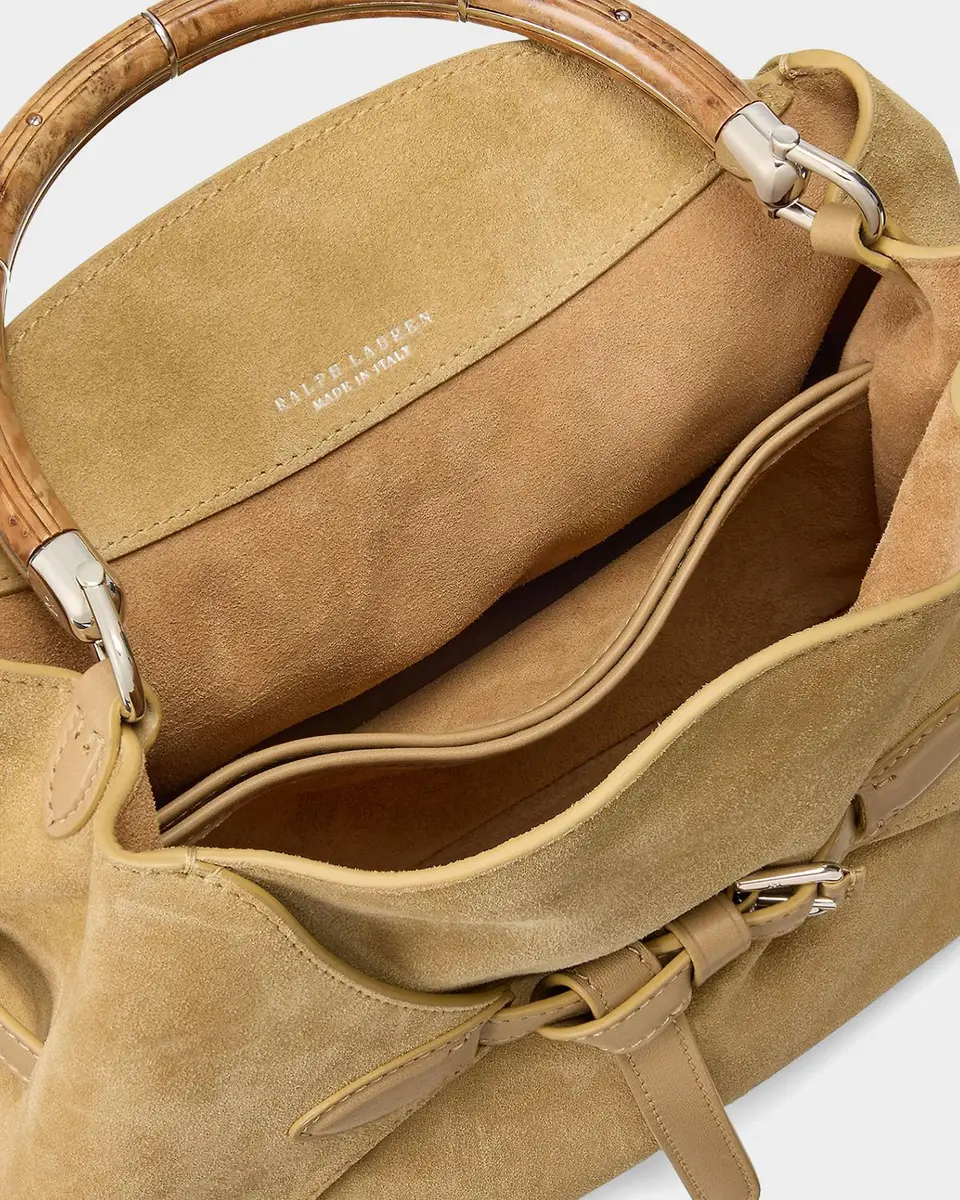 Ralph Lauren Collection The Ralph Calf-Suede Top Handle | Thumbnail 4 Ralph Lauren Collection The Ralph Calf-Suede Top Handle | Thumbnail 4