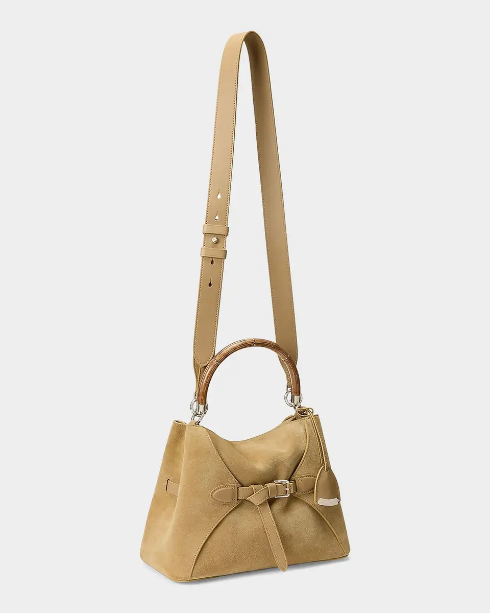 Ralph Lauren Collection The Ralph Calf-Suede Top Handle | Thumbnail 8 Ralph Lauren Collection The Ralph Calf-Suede Top Handle | Thumbnail 8