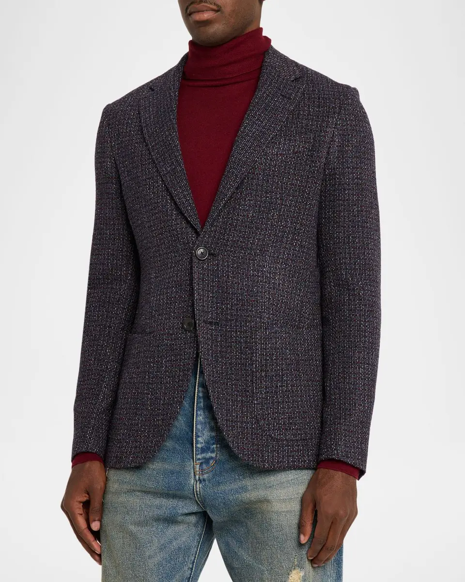 Etro Men's Roma Boucle Single-Breasted Sport Coat | Thumbnail 4