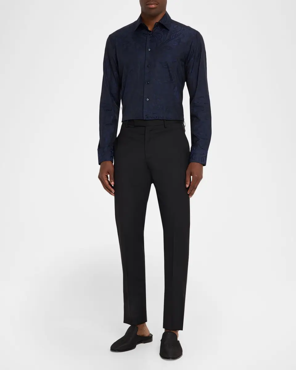 Etro Men's Roma Tapered-Leg Tuxedo Trousers | Thumbnail 2 Etro Men's Roma Tapered-Leg Tuxedo Trousers | Thumbnail 2