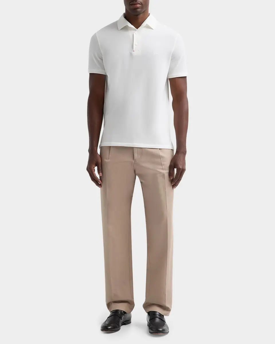 Isaia Men's Cotton Piqué Polo Shirt | Thumbnail 2