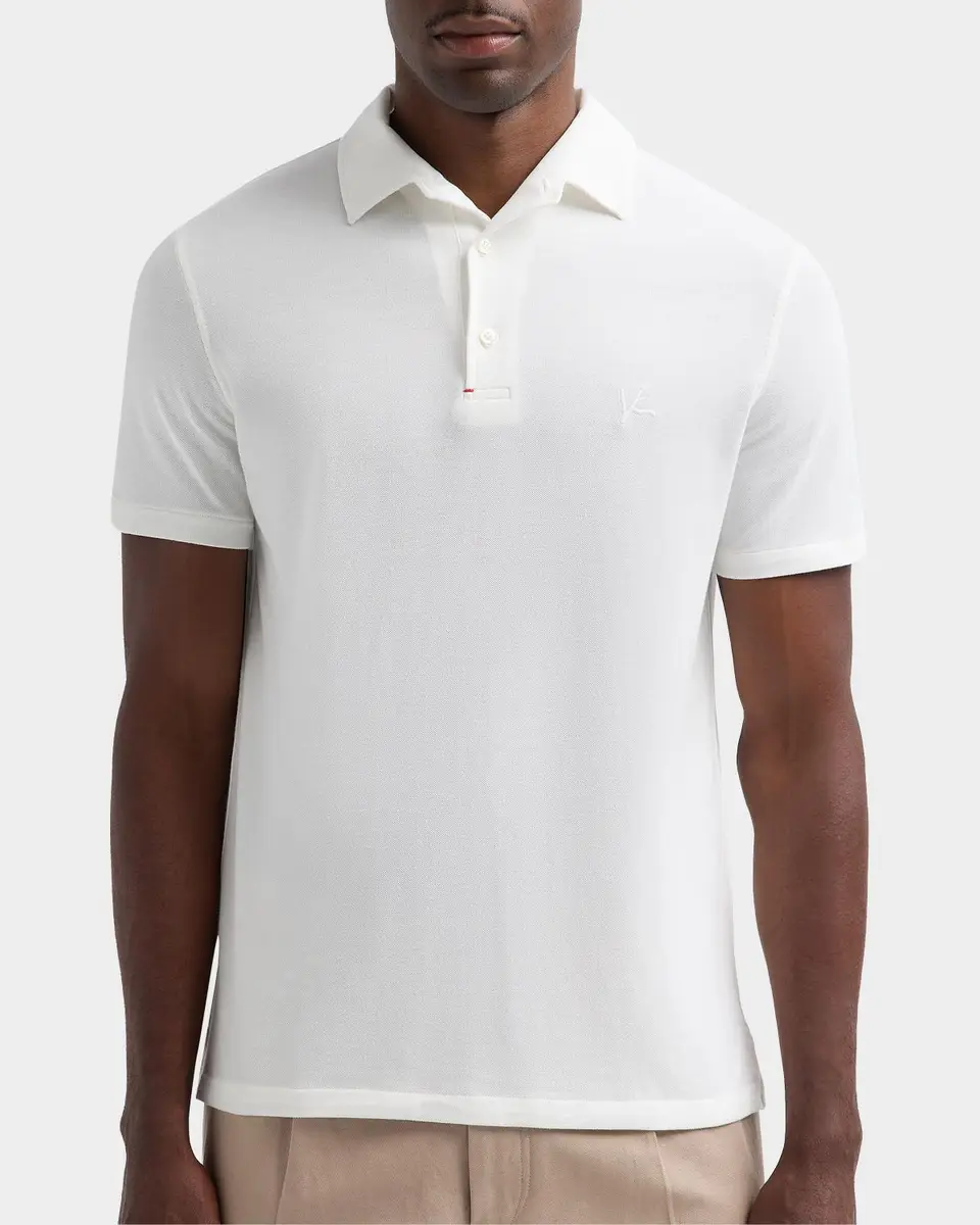 Isaia Men's Cotton Piqué Polo Shirt | Thumbnail 5
