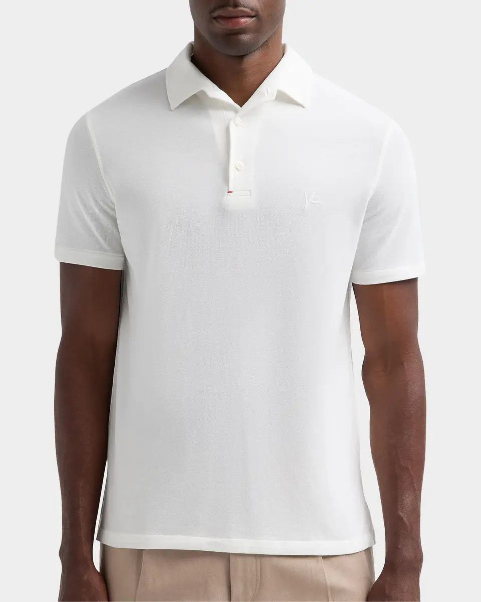 Isaia Men's Cotton Piqué Polo Shirt | Thumbnail 3 Isaia Men's Cotton Piqué Polo Shirt | Thumbnail 3