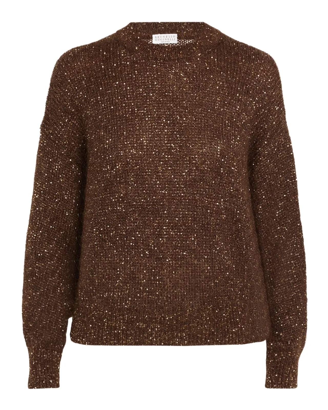 Diamante Wool Crewneck Sweater