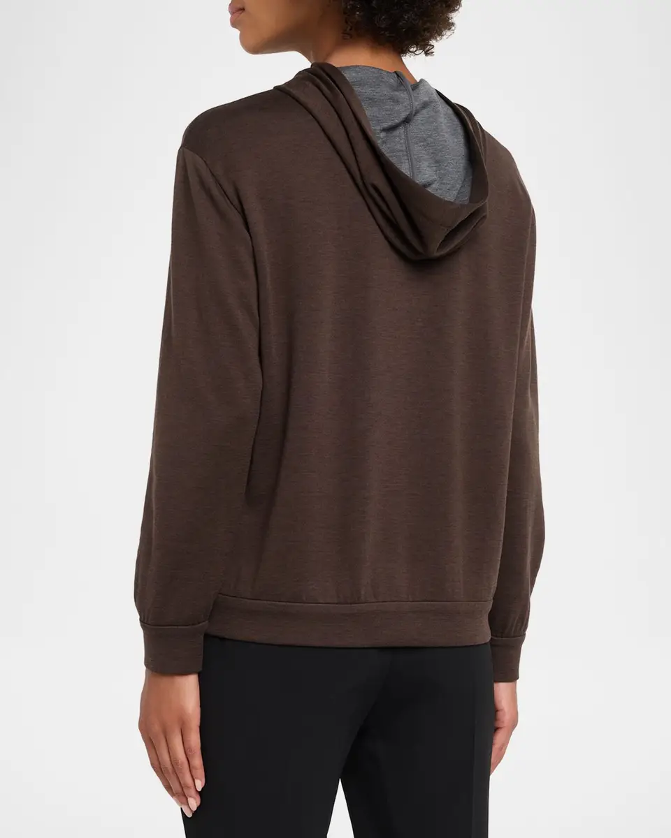 Brunello Cucinelli Monili-Trim Cardigan Sweatshirt | Thumbnail 3 Brunello Cucinelli Monili-Trim Cardigan Sweatshirt | Thumbnail 3