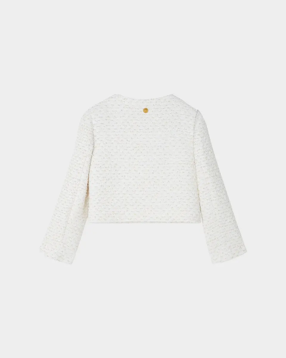 Versace Girl's Cotton-Blend Tweed Jacket | Thumbnail 2 Versace Girl's Cotton-Blend Tweed Jacket | Thumbnail 2