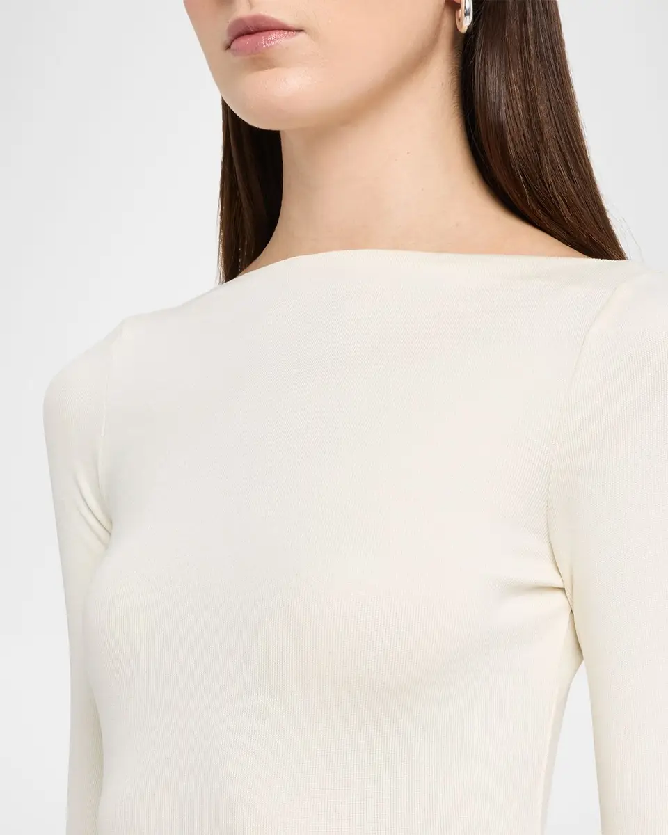 Ralph Lauren Collection Marybeth Rib-Knit Stretch Silk Top | Thumbnail 5 Ralph Lauren Collection Marybeth Rib-Knit Stretch Silk Top | Thumbnail 5