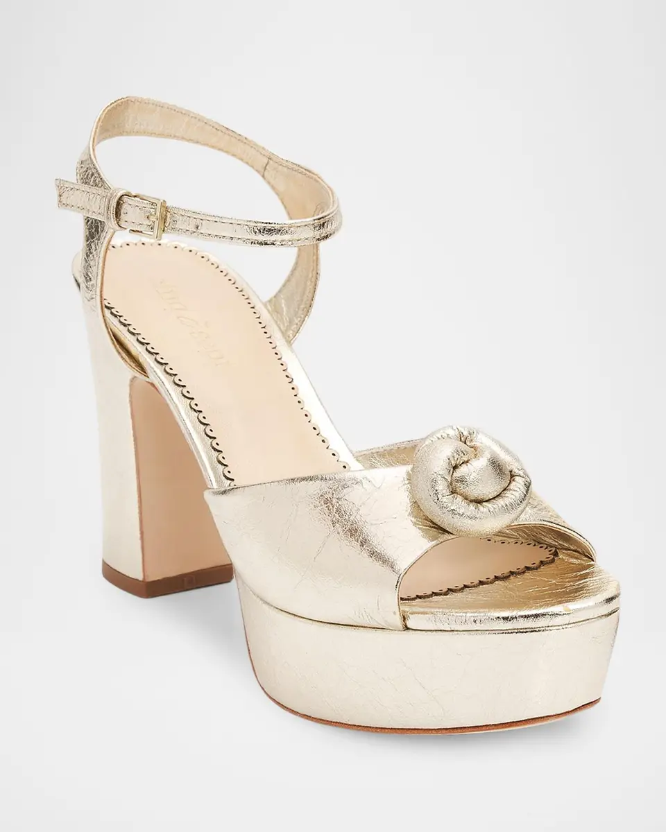 Cinq à Sept Arianna 100MM Leather Platform Sandals | Thumbnail 2