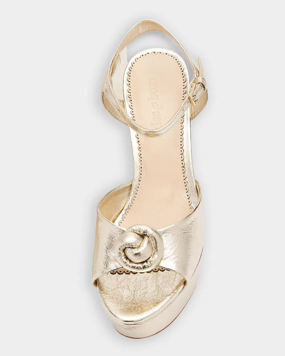 Cinq à Sept Arianna 100MM Leather Platform Sandals | Thumbnail 5