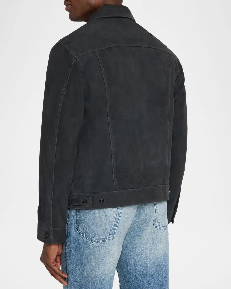 OFFICINE GÉNÉRALE Men's Liam Suede Jacket | Thumbnail 3 OFFICINE GÉNÉRALE Men's Liam Suede Jacket | Thumbnail 3