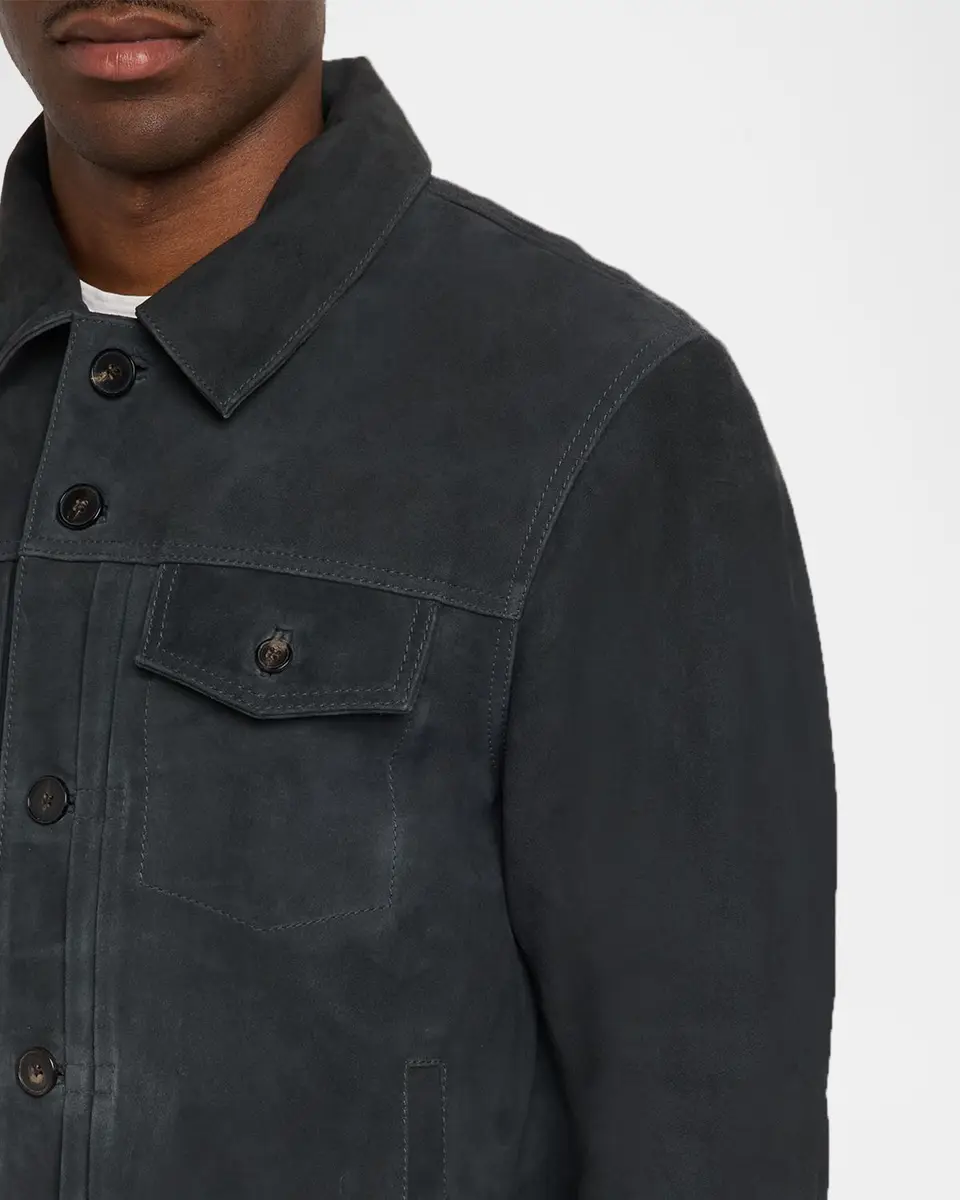 OFFICINE GÉNÉRALE Men's Liam Suede Jacket | Thumbnail 5 OFFICINE GÉNÉRALE Men's Liam Suede Jacket | Thumbnail 5